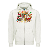 Oatmeal Heather Cinco de mayo crafty granny Zipper Hoodie - CowGirlArtShop