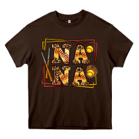 Chocolate Brown softball  nana Heavy Core Tee - AdoDesignShop