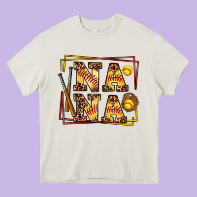 Softball  Nana Heavy Core Tee Designed By Adodesignshop
