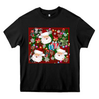 Black santa christmas Heavy Core Tee - AdoDesignShop