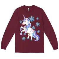 Winter Unicorn Long Sleeve Tee | Teevron