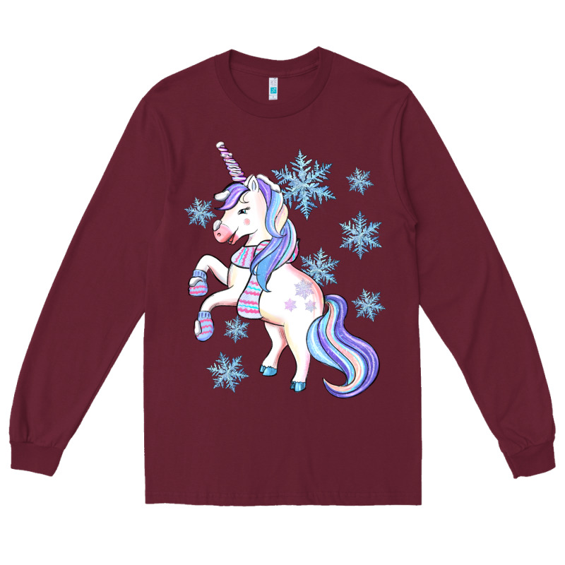 Winter Unicorn Long Sleeve Tee by Artiststas | Teevron