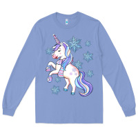 Colony Blue Winter unicorn Long Sleeve Tee - Artiststas