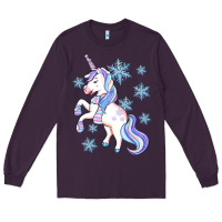 Plum Winter unicorn Long Sleeve Tee - Artiststas