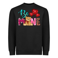 Black valentine's day be mine tedybear Heavyweight Sweatshirt - RanaPortraitStore