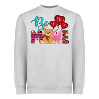 Heather Grey valentine's day be mine tedybear Heavyweight Sweatshirt - RanaPortraitStore