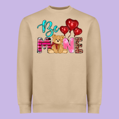 Valentine's Day Be Mine Tedybear Heavyweight Sweatshirt Designed By Ranaportraitstore