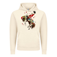 Vintage Artic christmas cowboy santa Vintage Hoodie - MaliasSmallBusiness