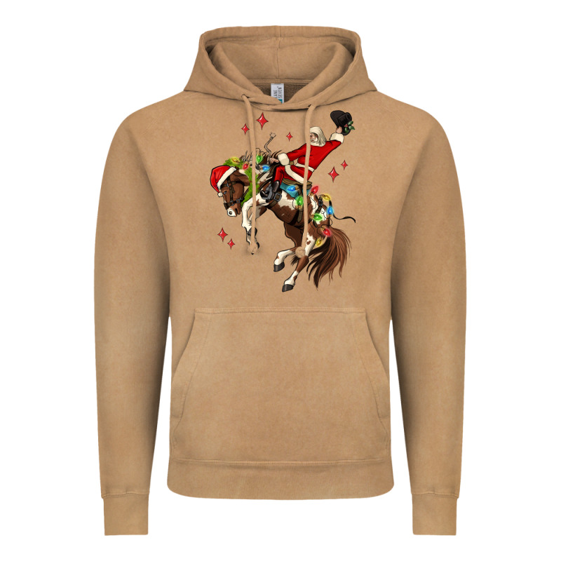 Christmas Cowboy Santa Vintage Hoodie by MaliasSmallBusiness | Teevron