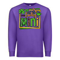 Purple One lucky mini St. Patrick's Premium Sweatshirt - OliviaCreatesArt