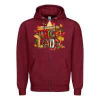 Burgundy cinco de mayo taco lady Zipper Hoodie - CowGirlArtShop