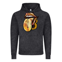 Vintage Black Softball Tongue Vintage Hoodie - Jasminsmagicworld