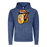 Vintage Denim Softball Tongue Vintage Hoodie - Jasminsmagicworld