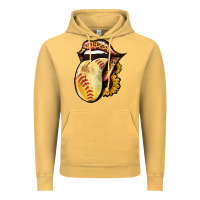 Vintage Mustard Softball Tongue Vintage Hoodie - Jasminsmagicworld