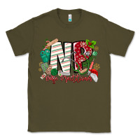 Army Green NP Nurse Practitioner Christmas Classic Tee - MaliasSmallBusiness