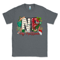 Charcoal Heather NP Nurse Practitioner Christmas Classic Tee - MaliasSmallBusiness