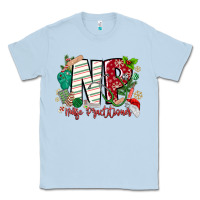 Dusty Blue NP Nurse Practitioner Christmas Classic Tee - MaliasSmallBusiness