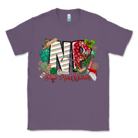 Lavender NP Nurse Practitioner Christmas Classic Tee - MaliasSmallBusiness