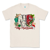 Natural NP Nurse Practitioner Christmas Classic Tee - MaliasSmallBusiness