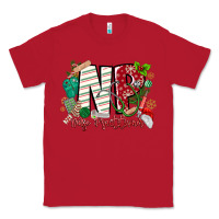 Red NP Nurse Practitioner Christmas Classic Tee - MaliasSmallBusiness