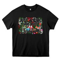Black just a girl who loves christmas Heavy Core Tee - AdoDesignShop