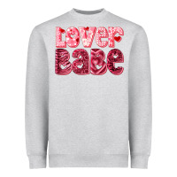 Heather Grey lover babe Heavyweight Sweatshirt - RanaPortraitStore