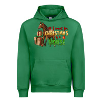 Emerald All I Want For Christmas Is A Horse Urban Hoodie - LillyAllenDesigns