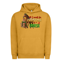 Pigment Peanut Butter All I Want For Christmas Is A Horse Urban Hoodie - LillyAllenDesigns