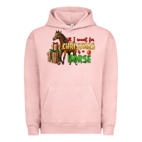 Pigment Salmon All I Want For Christmas Is A Horse Urban Hoodie - LillyAllenDesigns