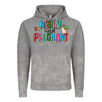 Cloud Rock merry and pregnant Vintage Hoodie - MaliasSmallBusiness