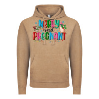 Vintage Coffee merry and pregnant Vintage Hoodie - MaliasSmallBusiness