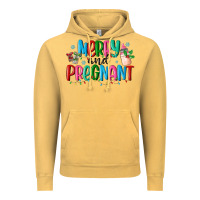 Vintage Mustard merry and pregnant Vintage Hoodie - MaliasSmallBusiness