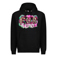 Black Fur mama mother's day Premium Hoodie - HowdyJamesFarm