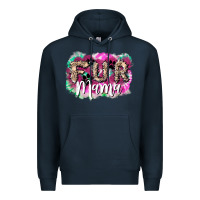 Navy Fur mama mother's day Premium Hoodie - HowdyJamesFarm