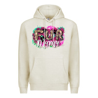 Oatmeal Heather Fur mama mother's day Premium Hoodie - HowdyJamesFarm
