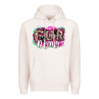 Pale Pink Fur mama mother's day Premium Hoodie - HowdyJamesFarm
