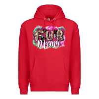 Red Fur mama mother's day Premium Hoodie - HowdyJamesFarm