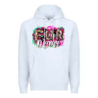 White Fur mama mother's day Premium Hoodie - HowdyJamesFarm