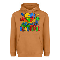 Different Is Beautiful Autism Heavyweight Hoodie | Teevron