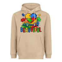 Mushroom different is beautiful autism Heavyweight Hoodie - OliviaCreatesArt