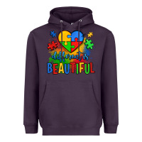 Plum different is beautiful autism Heavyweight Hoodie - OliviaCreatesArt