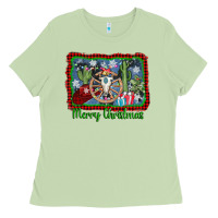 Matcha merry christmas western bull skull Ladies Tee - AdoDesignShop