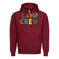 Burgundy camp crew Zipper Hoodie - CowGirlArtShop