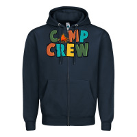 Navy camp crew Zipper Hoodie - CowGirlArtShop