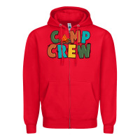 Red camp crew Zipper Hoodie - CowGirlArtShop