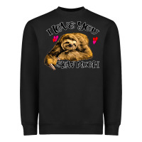 Black Valentine Sloth, I Love You Slow Much Heavyweight Sweatshirt - Bettercallsaul