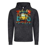 Vintage Black school bus monitor Vintage Hoodie - NancyCooperArtShop