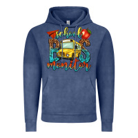 Vintage Denim school bus monitor Vintage Hoodie - NancyCooperArtShop