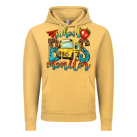 Vintage Mustard school bus monitor Vintage Hoodie - NancyCooperArtShop