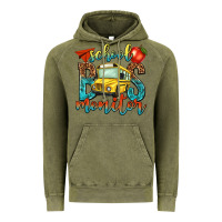 Vintage Olive school bus monitor Vintage Hoodie - NancyCooperArtShop